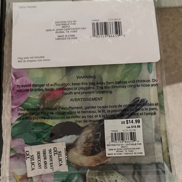 Ashland Floral Garden Flag with Pink and Purple Blooms - Picture 2 of 3